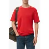 Mango Regular Fit Medium Weight Cotton T-shirt In Red