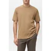 Mango Regular Fit Medium Weight Cotton T-shirt In Brown