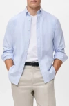 Mango Regular Fit Oxford Button-down Shirt In Blue