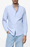 Mango Regular Fit Oxford Button-down Shirt In Sky Blue