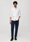 Mango Chemise Regular Fit Coton Oxford In Blanc
