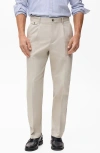 Mango Regular Fit Pleated Cotton Pants In White