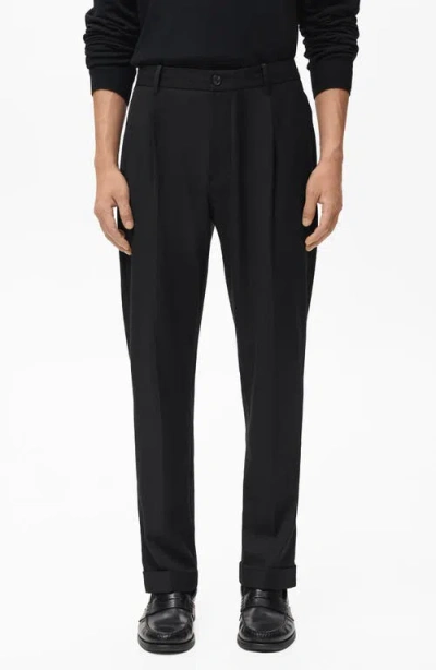 MANGO MANGO REGULAR FIT PLEATED PANTS