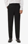 Mango Regular Fit Pleated Pants In Black