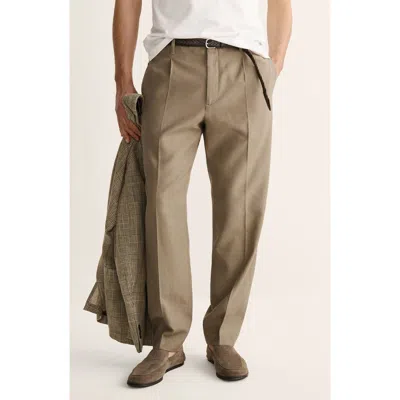 MANGO MANGO REGULAR FIT PLEATED PANTS