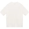 Mango Regular Fit Rib Trim T-shirt In Ecru