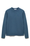 Mango Regular Fit Sweater In China Blue