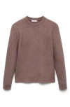 Mango Regular Fit Sweater In Lavender