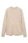 Mango Regular Fit Sweater In Sand