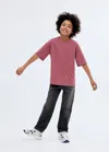 Mango Jean Straight Regular Black Denim - Enfants - 13-14 Ans -  Kids
