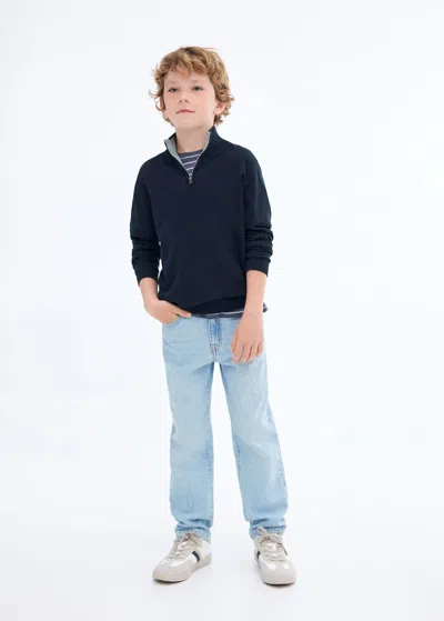 Mango Jean Straight Regular Bleu Clair - Enfants - 13-14 Ans -  Kids In Blue