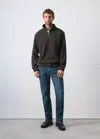 Mango Regular-fit Brushed-knit Sweatshirt In Brown