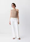 Mango Regular-waist Flared Jeans In Brown
