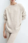 Mango Pijama Trouser Beige In Beige