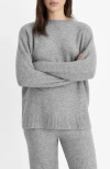 Mango Relaxed Crewneck Sweater In Grey