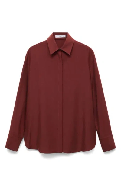 MANGO MANGO RELAXED FIT BUTTON-UP SHIRT