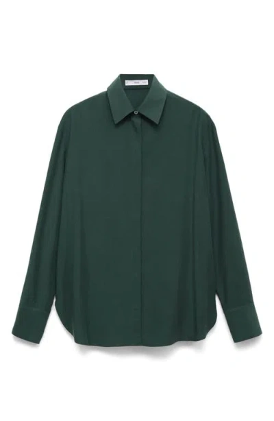MANGO MANGO RELAXED FIT BUTTON-UP SHIRT
