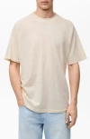 Mango Relaxed Fit Cotton & Linen Raglan T-shirt In Neutral