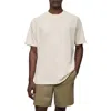 Mango Relaxed Fit Cotton & Linen T-shirt In Ecru