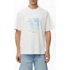 Mango Relaxed Fit Graphic T-shirt In White