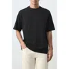 Mango Relaxed Fit Heavyweight Cotton T-shirt In Multi