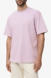 Mango Relaxed Fit Solid Cotton T-shirt In Pink