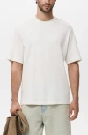 Mango Relaxed Fit Solid Cotton T-shirt In White