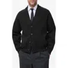 Mango Relaxed Fit V-neck Cardigan In Black