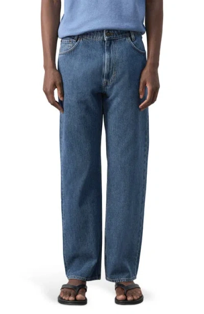 Mango Relaxed Straight Leg Jeans In Multi