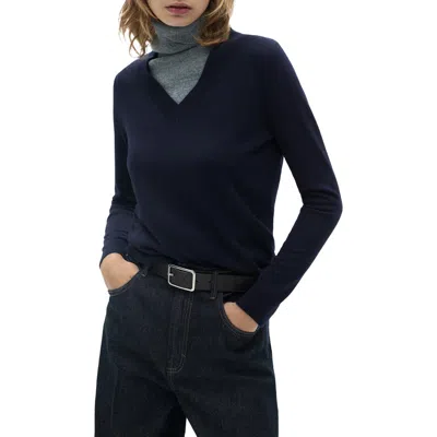 Mango Relaxed V-neck Sweater