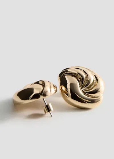 Mango Relief Earrings In Gold