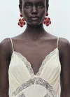 Mango Resin Appliqué Earrings