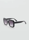 Mango Gradient Square Sunglasses In Black