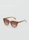 Mango Lunettes De Soleil Monture Plastique Marron - Femme - Taille Unique -  In Brown