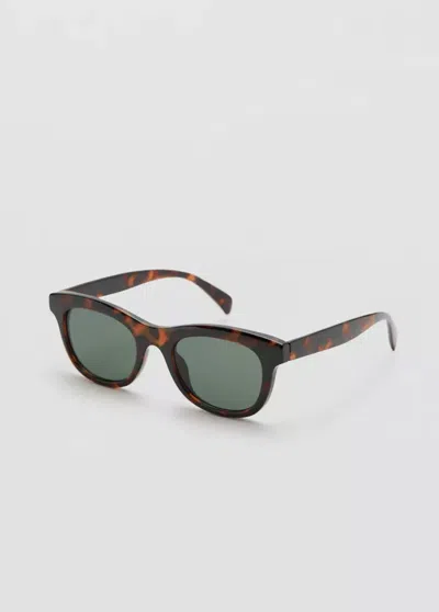 Mango Resin Frame Sunglasses In Brown