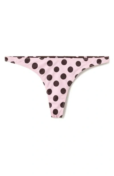 Mango Reversible Polka Dot Bikini Bottoms In Pink