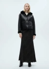 Mango Reversible Quilted Jacket Black In Black