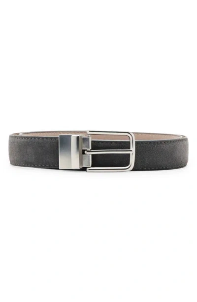 Mango Reversible Suede Belt In Orange