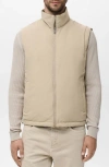Mango Reversible Water Repellent Vest In Green