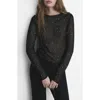 Mango Sweater Black In Black