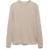 Mango Rib Crewneck Sweater In Beige