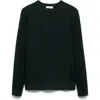Mango Rib Crewneck Sweater In Dark Green