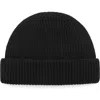 Mango Rib Cuff Beanie In Black