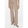 Mango Rib Drawstring Pants In Sand