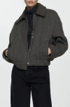 Mango Women's Pocket Knit Jacket In Open Grey