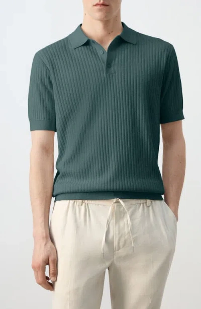 Mango Rib Polo In Green