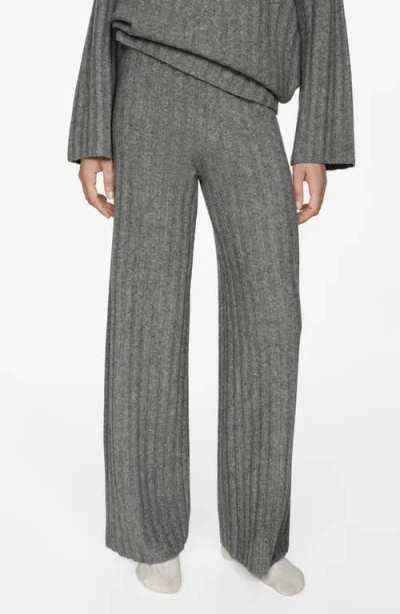MANGO MANGO RIB PULL-ON PANTS