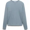 Mango Rib Sweater In Blue