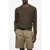 Mango Ribbed Cotton Knitted Sweater Khaki In Khaki