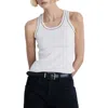 Mango Rib Tank In Gray